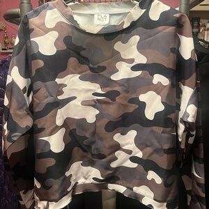 Camouflage Long Sleeve Top